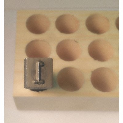 YOUNG BROS. STAMP WORKS YOU060941 Hand Stamp Number 1 1/4in Steel Reversed