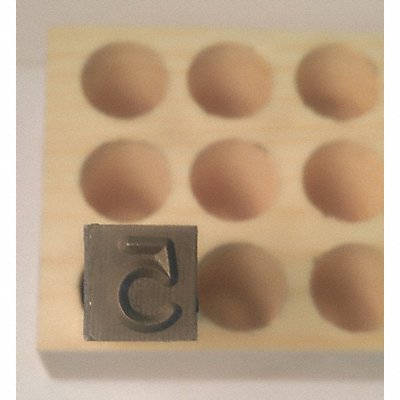 YOUNG BROS. STAMP WORKS YOU060945 Reversed Hand Stamp Number 5 1/4 Steel