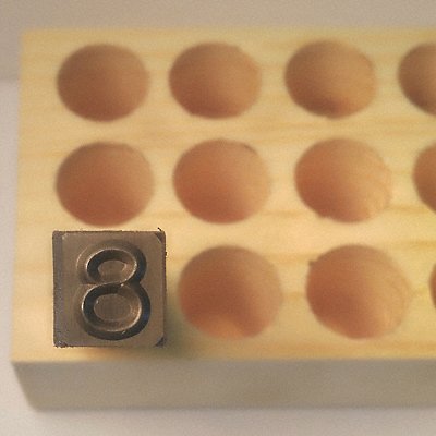 YOUNG BROS. STAMP WORKS 60918 Hand Stamp 2-5/8 Shank L Steel