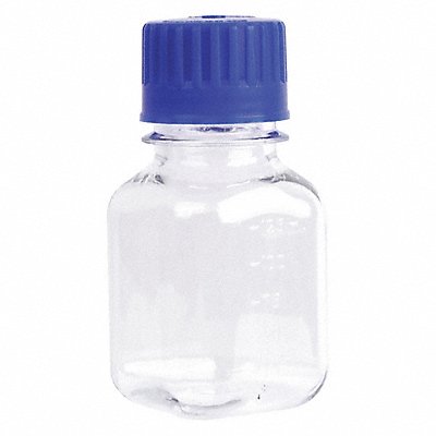 WHEATON WPBGC0125SB Media Bottle 109.4 mm H Clear PK24