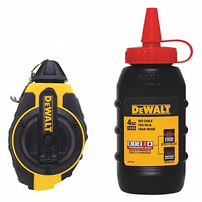 DEWALT DWHT47374L Chalk Line Reel Red Ergonomic Ratio 3 1