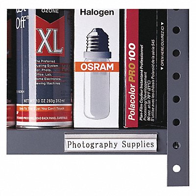 C-LINE 87447 Shelf Label Clear Glossy Slide-In PK10