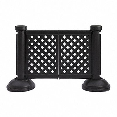GROSFILLEX US962117 Fence Panel Black 38-1/2 x 46-1/2