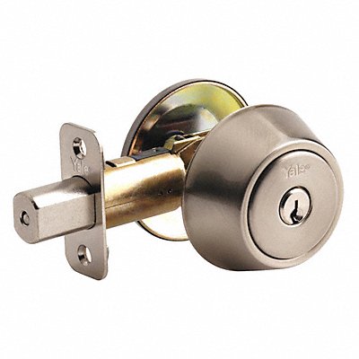 YALE D981N01 Deadbolt Satin Nickel Heavy Duty