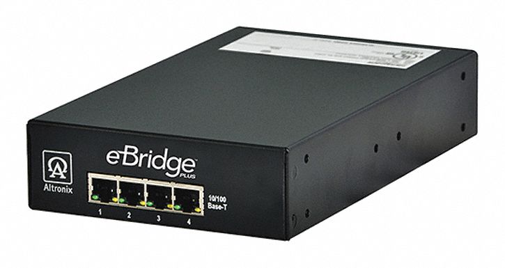 ALTRONIX EBRIDGE4PCRM PoE Extender 9-1/4 D x 5-1/4 W Black