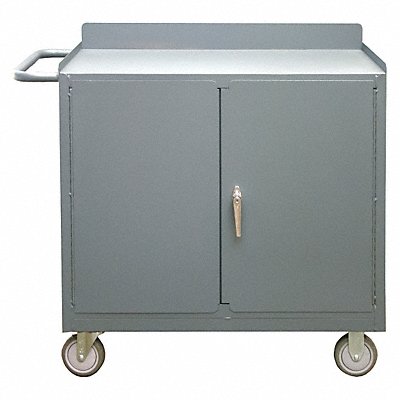 DURHAM MFG 2210ALU95 Mobile Cabinet Bench Steel 48 W 18 D