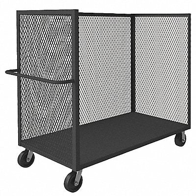 GRAINGER 3STEX306095 Mesh 3-Sided Cart 2400 lb Steel 66 in.