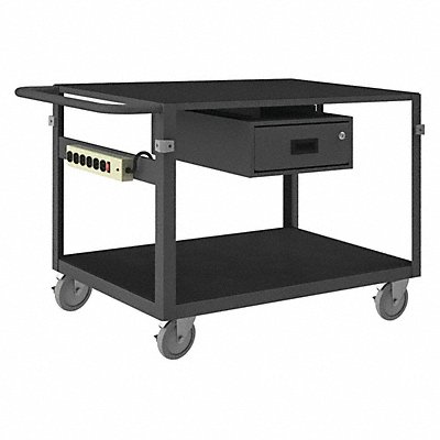 GRAINGER IC24361DRPS4SW5PU95 Instrument Cart 1 000 lb Steel