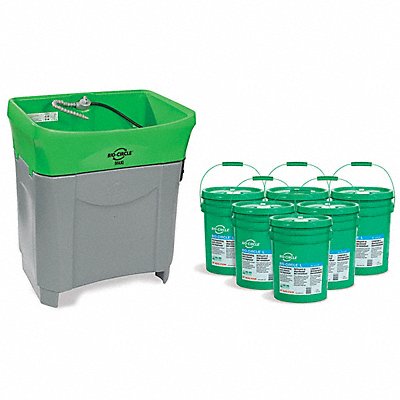 WALTER SURFACE TECHNOLOGIES 55D600BCLP Parts Washer 36 gal 500 lb 29-3/4 H