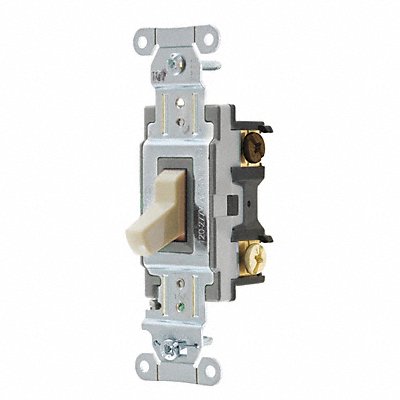 HUBBELL CSB315I Wall Switch Ivory 1/2 HP 3-Way Switch