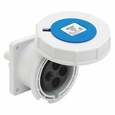 GRAINGER BRY320R6W Pin and Sleeve Receptacle Blue 240VAC