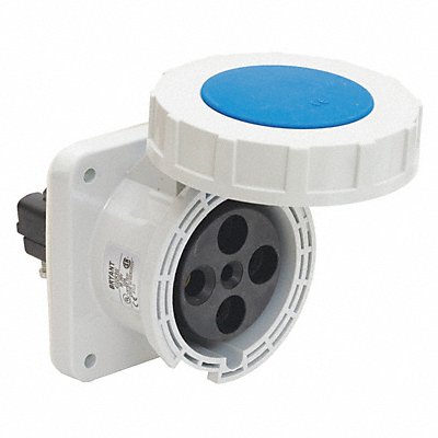 GRAINGER BRY5100R9W Pin and Sleeve Receptacle Blue 10 HP