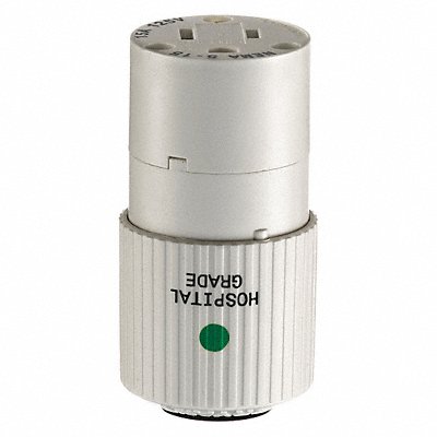 GRAINGER BRY8269NC Blade Connector White 15A Hospital
