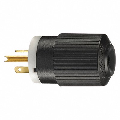 GRAINGER BRY5366NP Straight Blade Plug Black/White 1.0 HP