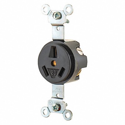 GRAINGER 9326 Receptacle 20A 2.0 HP 3 Poles 3 Wires