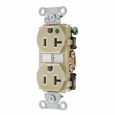GRAINGER BRY8300HBI Receptacle Ivory 20A 1.0 HP 3 Wires