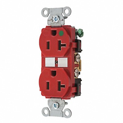 GRAINGER BRY8300HBRED Receptacle Red 1.0 HP 2 Poles 3 Wires
