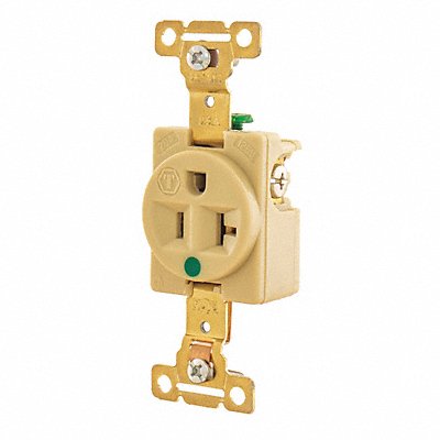 GRAINGER 8310I Receptacle Ivory 20A Nylon 1.0 HP