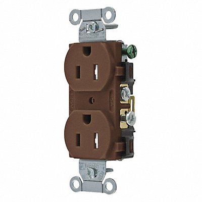 GRAINGER CRS15TR Receptacle 15A Nylon 0.5 HP 2 Poles