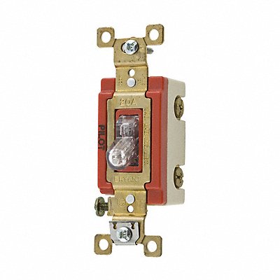 BRYANT 4903PLC120 Light Wall Switch Clear 20A 3-Way Switch