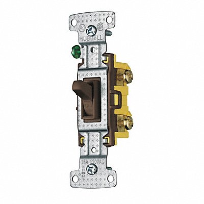 BRYANT RS115 Wall Switch Brown 1-Pole Switch 1/2 HP