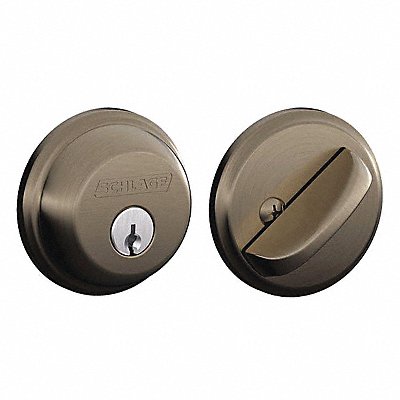 SCHLAGE B60N620 Deadbolt Antique Pewter Keyed Different
