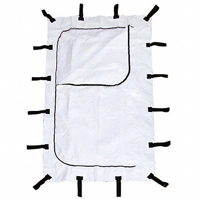 CLASSIC PLASTICS CORP JUMBO Body Bag 98 L x 54 W White PK5
