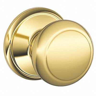 SCHLAGE F10AND605 Knob Lockset Mechanical Passage Grd. 1