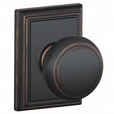 SCHLAGE F10AND716ADD Knob Lockset Mechanical Passage Grd. 1