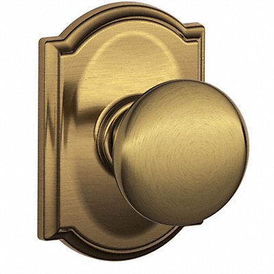 SCHLAGE F10PLY609CAM Knob Lockset Mechanical Passage Grd. 1
