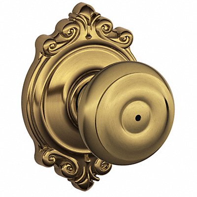 SCHLAGE F40GEO609BRK Knob Lockset Mechanical Privacy Grd. 2