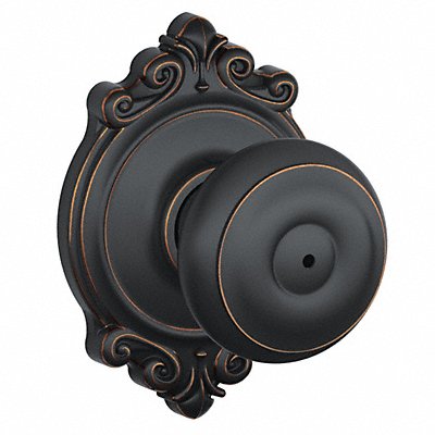 SCHLAGE F40GEO716BRK Knob Lockset Mechanical Privacy Grd. 2