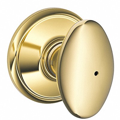 SCHLAGE RESIDENTIAL F40SIE605X625 Knob Lockset Bright Chrome Privacy Gr 2