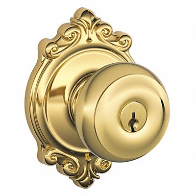 SCHLAGE F51AGEO605BRK Knob Lockset Mechanical Entrance Grd. 1