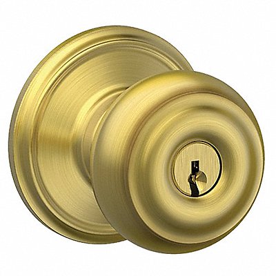 SCHLAGE F51AGEO608 Knob Lockset Mechanical Entrance Grd. 1