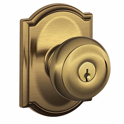 SCHLAGE F51AGEO609CAM Knob Lockset Mechanical Entrance Grd. 1