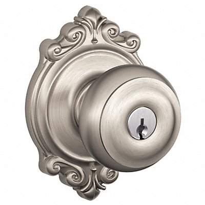 SCHLAGE F51AGEO619BRK Knob Lockset Mechanical Entrance Grd. 1
