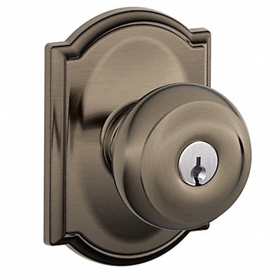 SCHLAGE F51AGEO620CAM Knob Lockset Mechanical Entrance Grd. 1