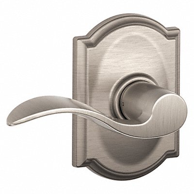 SCHLAGE RESIDENTIAL F10AND619CAM Knob Lockset Satin Nickel Passage Gr 2