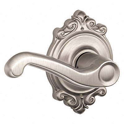 SCHLAGE F10FLA619BRK Lever Lockset Mechanical Passage Grd. 2