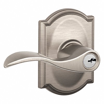 SCHLAGE F51AACC619CAM Lever Lockset Mechanical Entrance Grd. 2