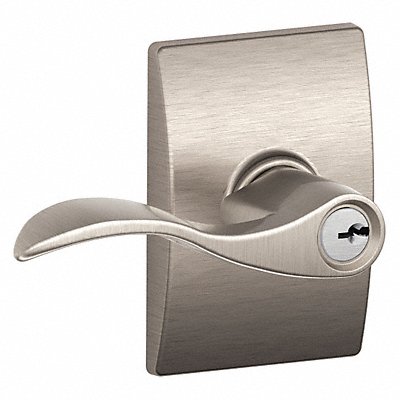 SCHLAGE F51AACC619CEN Lever Lockset Mechanical Entrance Grd. 2