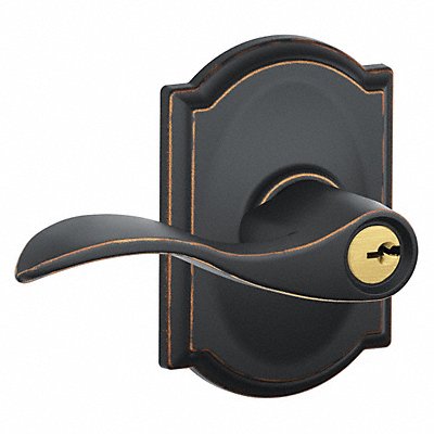 SCHLAGE F51AACC716CAM Lever Lockset Mechanical Entrance Grd. 2