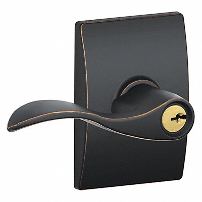 SCHLAGE F51AACC716CEN Lever Lockset Mechanical Entrance Grd. 2
