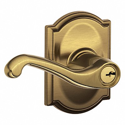 SCHLAGE F51AFLA609CAM Lever Lockset Mechanical Entrance Grd. 2