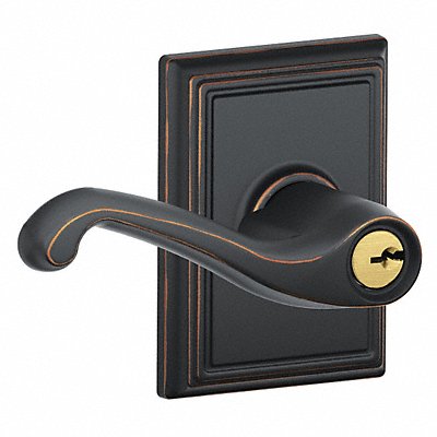SCHLAGE F51AFLA716ADD Lever Lockset Mechanical Entrance Grd. 2
