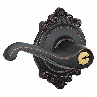 SCHLAGE F51AFLA716BRK Lever Lockset Mechanical Entrance Grd. 2