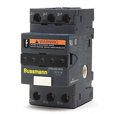 BUSSMANN OPMNGSM3 Fuse Block 0 to 30A Class CC 3 Pole