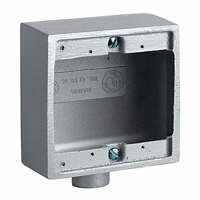 HUBBELL KILLARK 2FD2 Device Box 3/4 Hub 4.62 W Grey