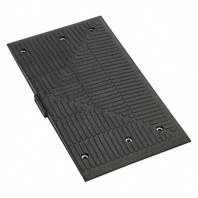 GRAINGER GNRS3502BL Speed Bump Male End Cap Black/Yellow